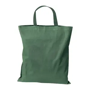 Bavlnená taška OEKO TEX s krátkymi ušami, 140 g/m²